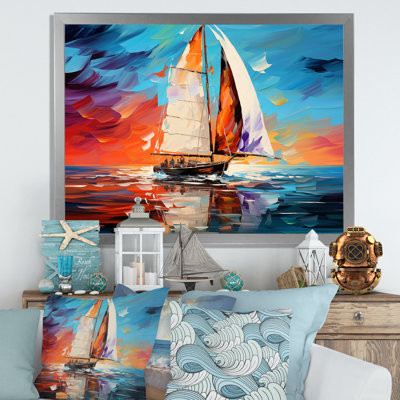 Voilier abstrait maritime I