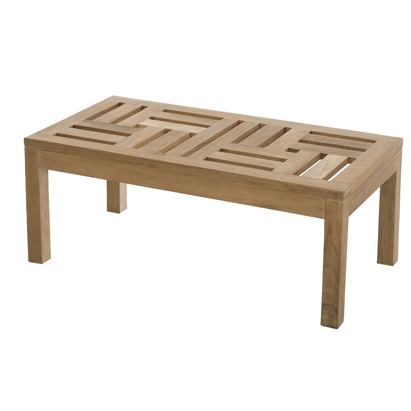 Xantippe Rectangular Teak Outdoor Coffee Table , 100cm cm W 50cm cm D