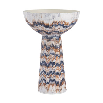 Langport Pedestal Bowl - Large Amber