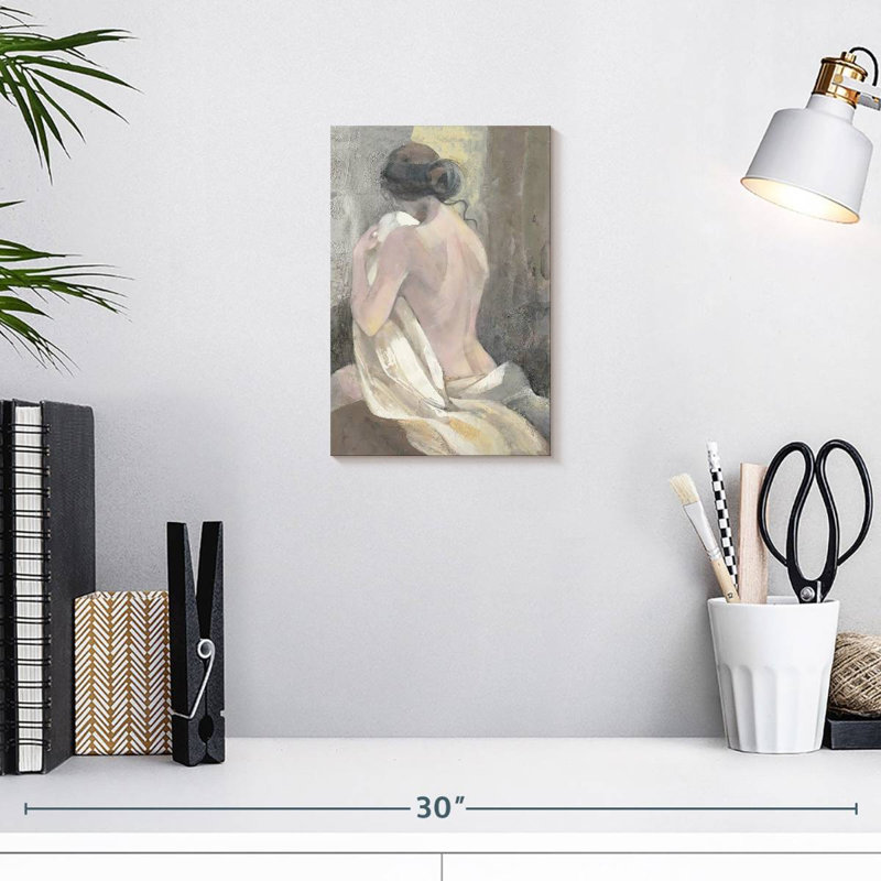 Leisha après le bain II, H 12 po x l 8 po