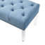 Banc rembourré en velours Macegan-624968148