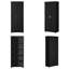 Armoire de rangement haute de luxe, armoire haute 71,25 po avec 2 portes et tablettes réglables, rangement autoportant pour la salle de bain, le bureau et la maison-94193482