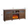 Rymann Farmhouse Fireplace TV Stand with Timer, Wood TV Console for TVs up to 78" with 23" Electric Fireplace Included