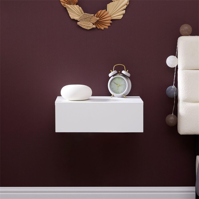 Rhodi 42cm W Solid + Manufactured Wood Bedside Table