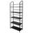 Fogg Black Metal Standing Book Shelf-1561674225