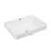 Carre Ceramic Rectangular Vessel Bathroom Sink with Overflow