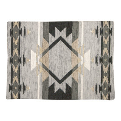  Napperon abstrait multicolore 18 x 13 pouces