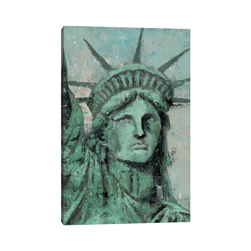 Statue Of Liberty Portrait by Marie Elaine Cusson - Wrapped Canvas Painting, 152.5 cm H x 101.5 cm W