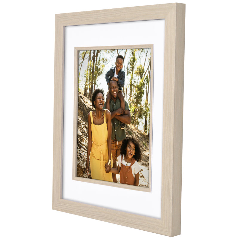 Cadre photo avec passe-partout décoratif - Cadre décoratif en plexiglas poli, L 11 po x H 14 po