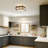 Celora 4 - Light Square Glass Bar Flush Mount Ceiling Light-114434314-114434315