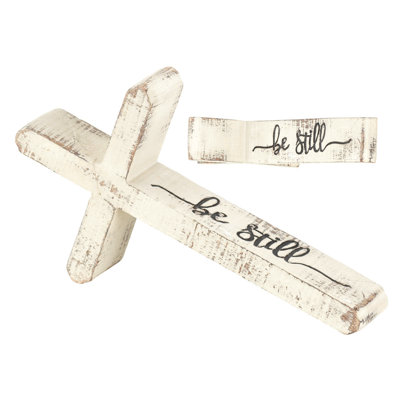 Shefford Be Still Slanted Tabletop Cross
