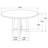 Walnut 5-Piece Solid Wood Dining Set