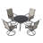 Atayurt 5-Piece Swivel Chairs and Round Table Set（Limited Time Free Umbrella）-1269219074