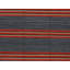 Striped Area Rug in Blue/Orange