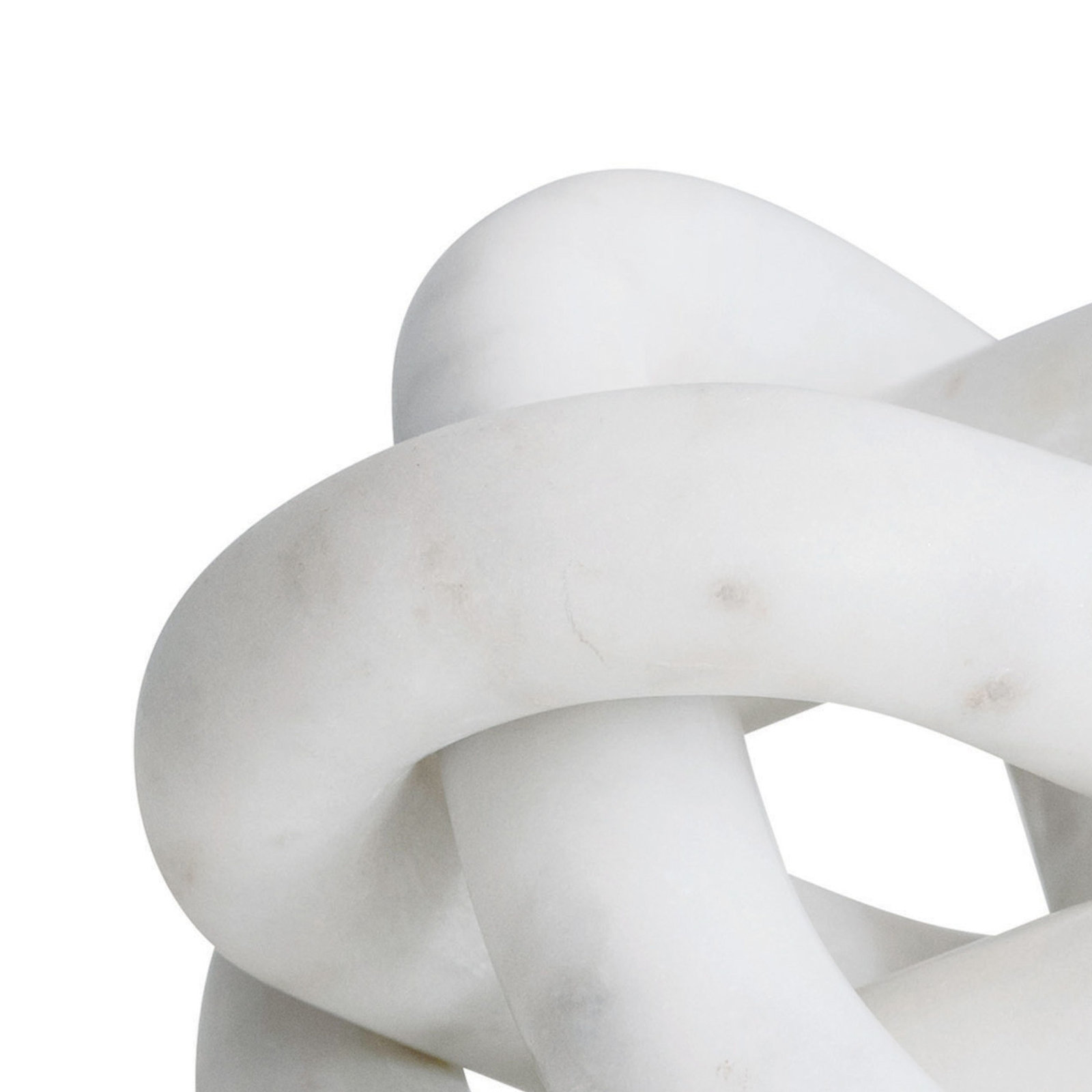 Gwennie Genuine Marble Sculpture, White