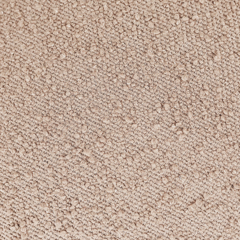 Apollo Boucle Fabric Bench, 18" H x 74.50" W x 38.50" D, Beige Boucle Fabric
