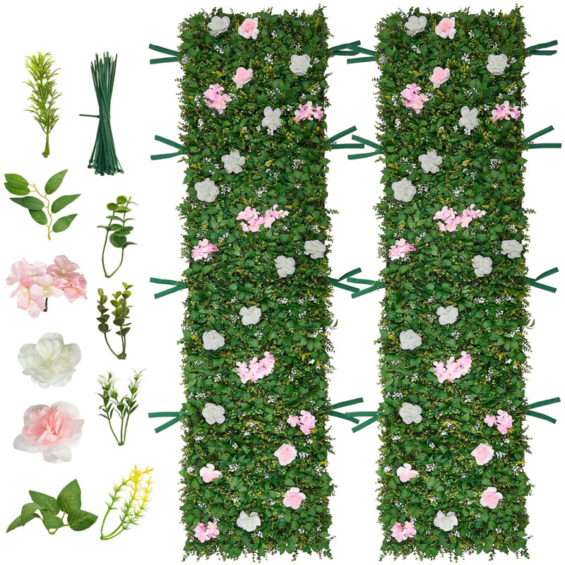 Artificial Silk Flower Wall