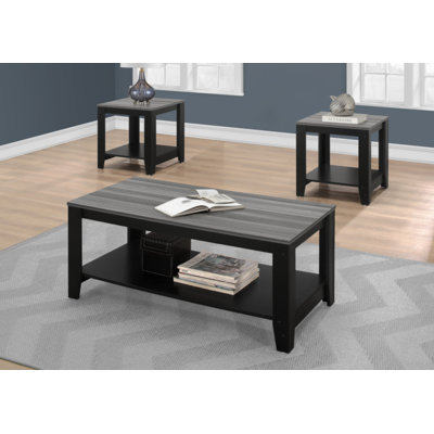 3pcs Modern Coffee Table Set, Farmhouse Coffee Table Living Room Tables for Living Room