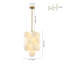 Lustre en grappe 13 lumières Art Deco