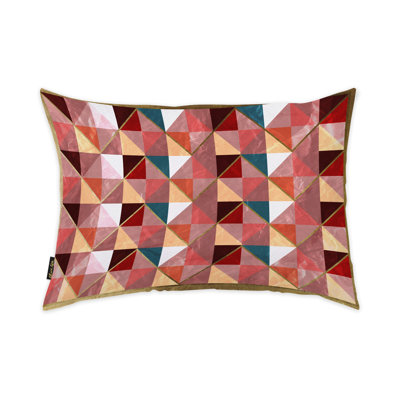 Geometric Lumbar Pillow Cover & Insert
