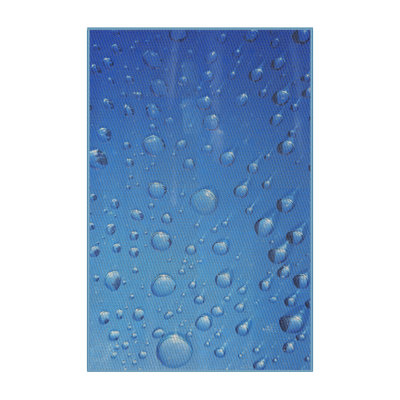 Tapis de zone bleue à motifs