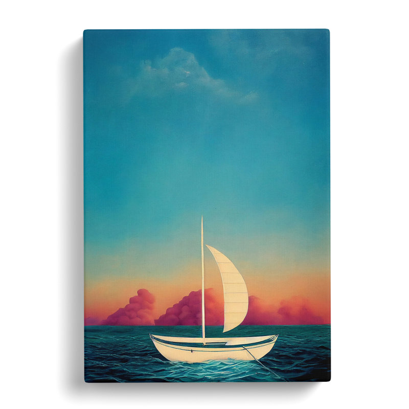 Sailing Boat - Wrapped Canvas, 60cm H x 40cm W x 3cm D