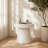 Fluted Hourglass Round Side Table, Modern Cream Solid Pedestal Accent End Table