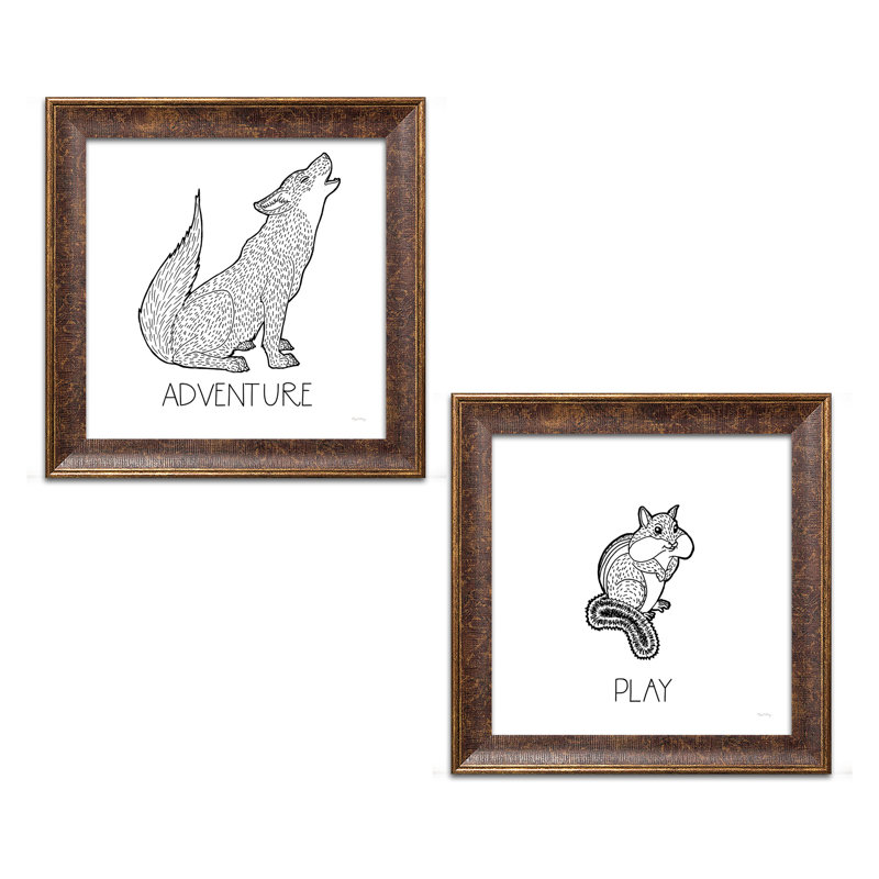 « color the forest adventure & play », ensemble de 2 reproductions d’art, H 12 po x l 12 po x P 0,75 po