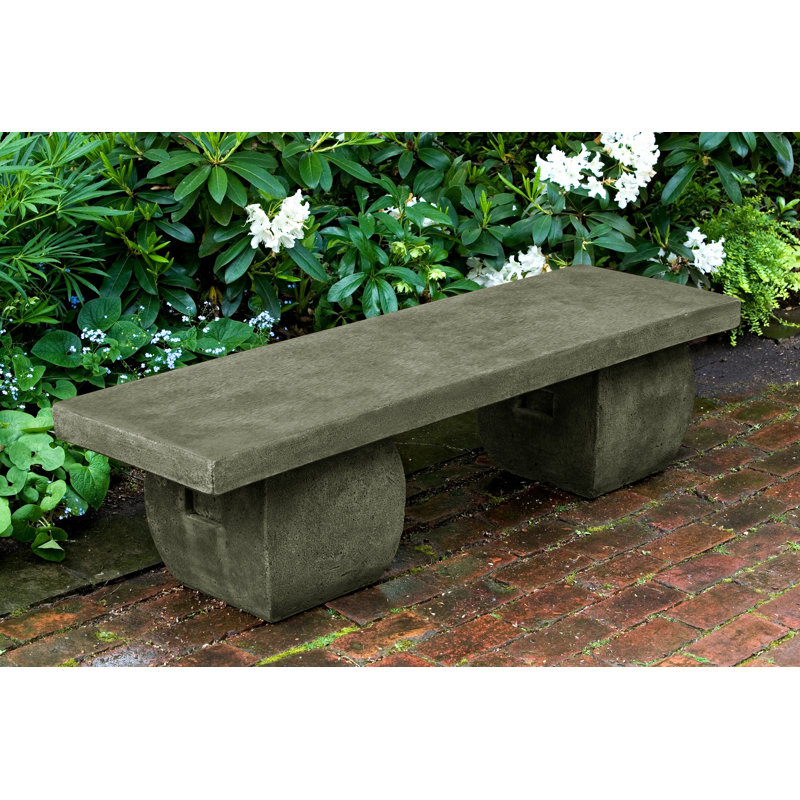 Banc De Jardin En Pierre Fonte Ryokan, Cuivre Bronze