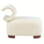 Chaise d'appoint moderne en polyester brun pour le salon - Animaux de compagnie-79574318