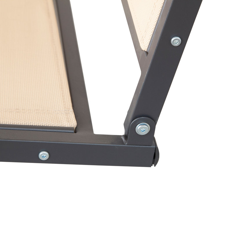 Balancelle 3 places recouverte, Beige