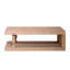 Charmante table basse rustique avec tablette pour un salon élégant