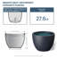 Large Concrete Round Planter / Pot With Drainage Holes-123352070-123352073