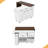 102.3" Kitchen Island With Extendable Dining Table, Kitchen Rolling Island Cart With Trash Storage Cabinet, 3-Tier Pull-Out Spice Rack-2145752432