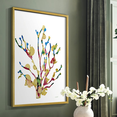 Sea Coral III, reproduction encadrée - bois massif