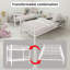 Lit superposé simple au-dessus d'un lit simple en métal pour enfants, filles, structure de lit en métal avec échelles et garde-corps, 2 lits convertibles, aucun sommier requis-603582203