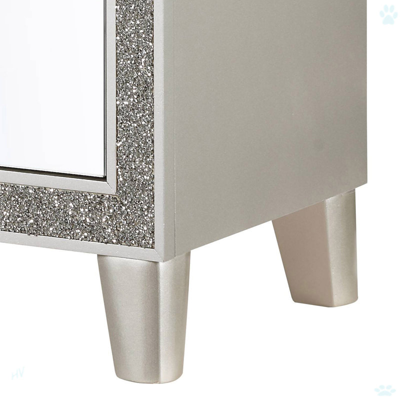 Table de chevet 2 tiroirs Champagne