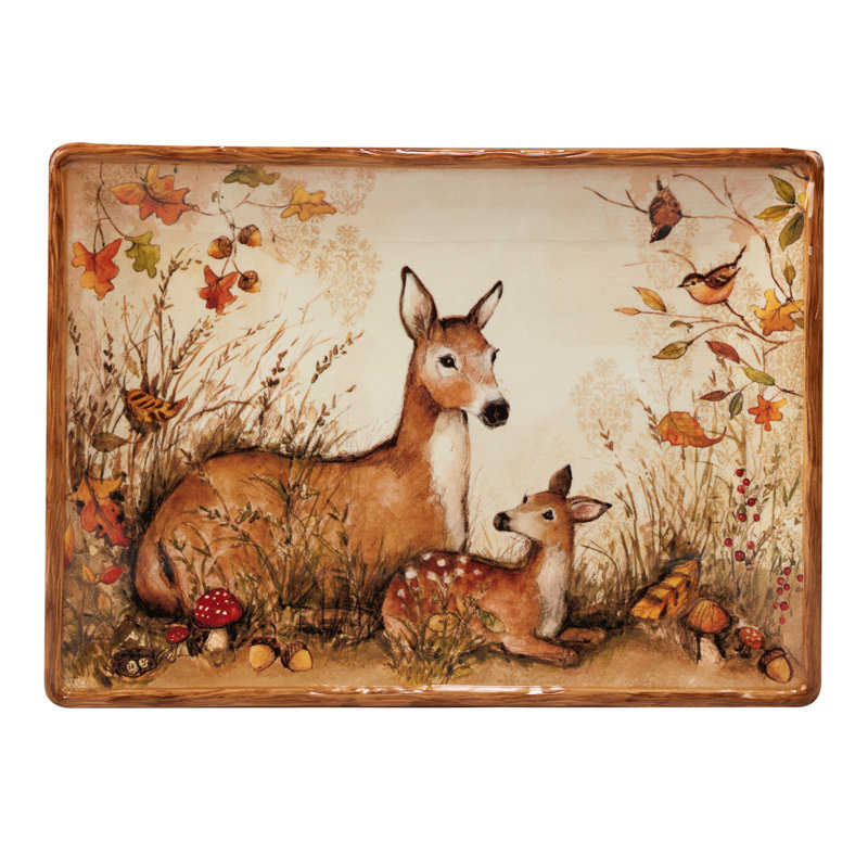 Certified International Pine Forest Rectangular Platter
