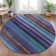 Machine Washable Indoor/Outdoor Xhevrie Blue Rug