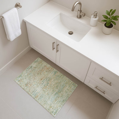 Premium Machine Washable Marasco AMF1636 Global Rug