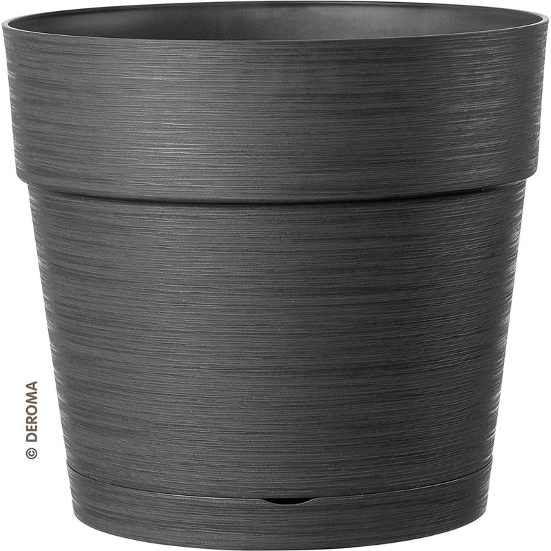 Save R Pot, 22.2cm H x 24.3cm W x 24.3cm D, Anthracite, 2