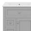 Ensemble de meuble-lavabo 24 po avec lavabo, meuble de rangement pour salle de bain avec 3 tiroirs et un tiroir basculant, tablettes réglables, porte d'armoire à fermeture en douceur-1590982389