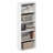 Furinno Basic 5-Tier Open Shelf Bookcase, Bookshelf, Storage Organizer, 7 x 17 x 44, White-116834301