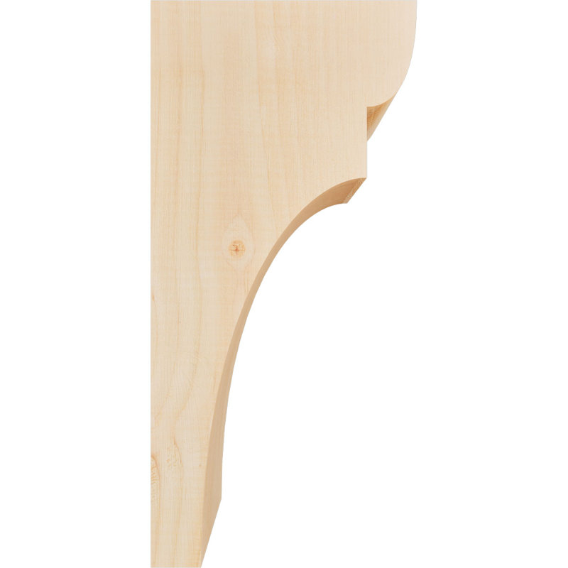 Yorktown Corbel, H 16 po x l 5,5 po x P 8 po, Sapin de Douglas, Lisse