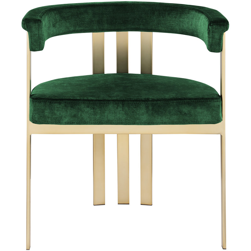 Fauteuil en velours Marcello, Velours vert