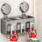 Suction Cup Toothbrush Holder Set, Non Perforated Wall Mounted Storage Rack