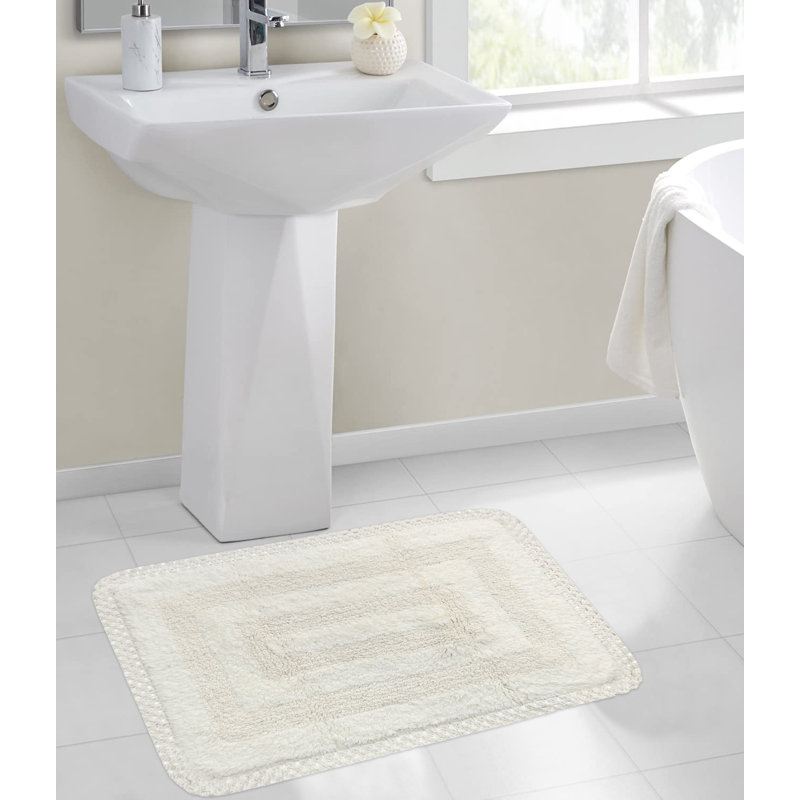 Tapis pour salle de bain Adiraica, Ivoire