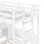 Lit superposé simple au-dessus de simple et simple avec bureau intégré et tablettes de rangement, lampe de lecture, 3 lits en 1-1762177415