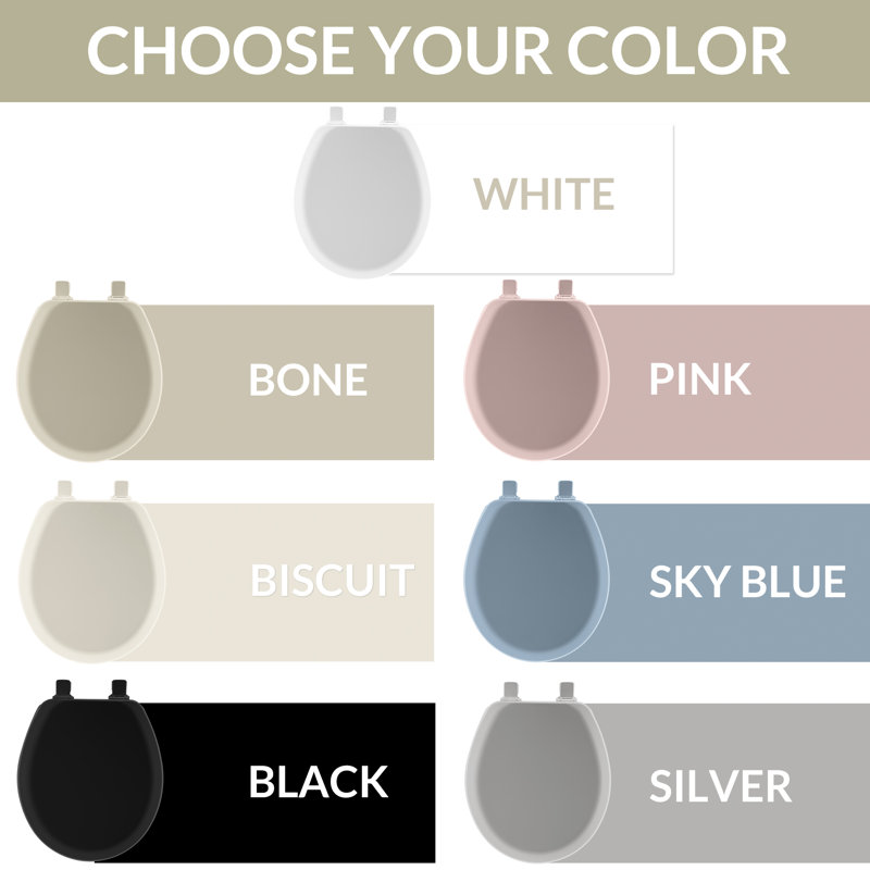 Cameron Toilet Seat, Sky Blue