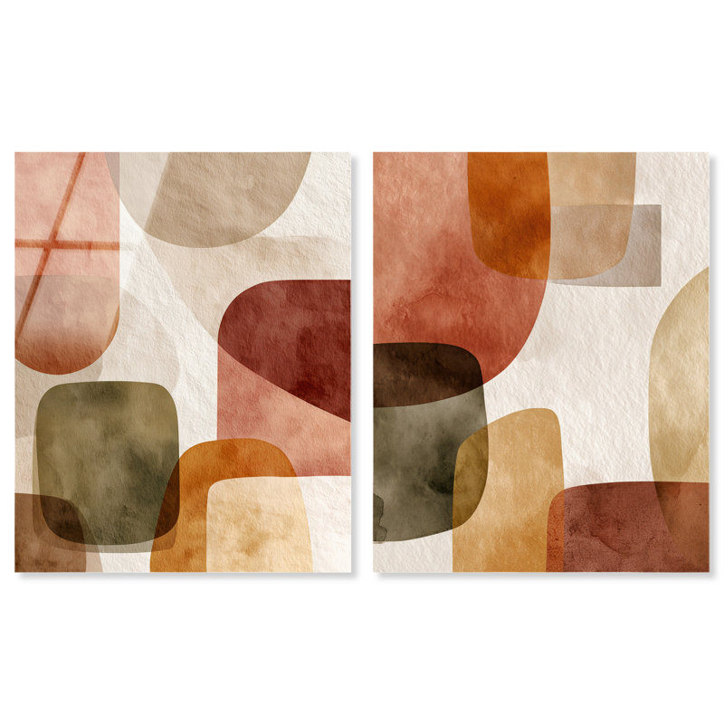 Ensemble de décoration murale Boho Serenity Duo, H 36 po x l 30 po, Imprimé acrylique ultrabrillant